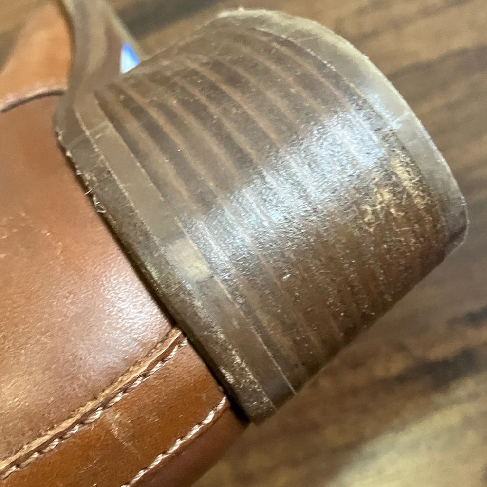 J. Crew Parker leather ankle boots in cognac size 6 - Picture 9 of 14
